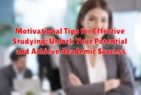Motivational Tips for Effective Studying: Unlock Your Potential and Achieve Academic Success Motivational Tips for Effective Studying: Unlock Your Potential and Achieve Academic Success