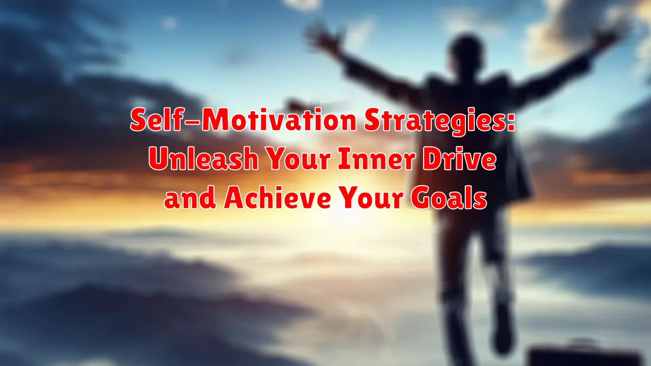 Self-Motivation Strategies: Unleash Your Inner Drive and Achieve Your Goals